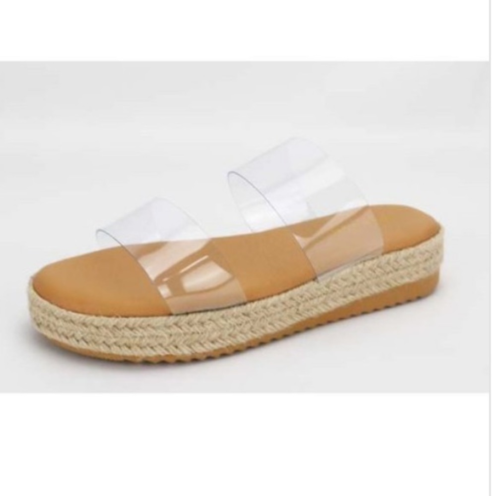 ‼️LAST PAIR ‼️ Clear strap espadrille sandals - Picture 5 of 6